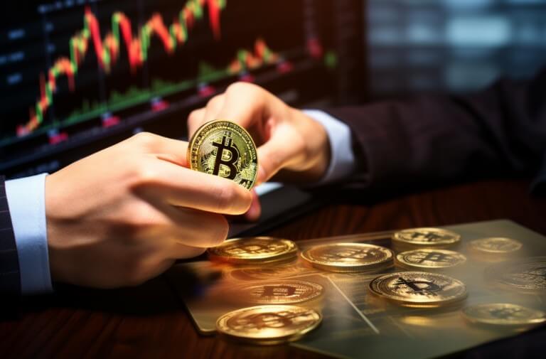 O preço atual do Bitcoin está cotado a US$ 29.479, com um volume de negociação totalizando US$ 10 bilhões